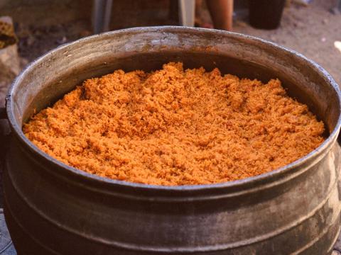 Jollof rice with chicken
