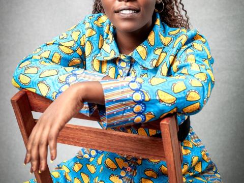 Ankara print dress