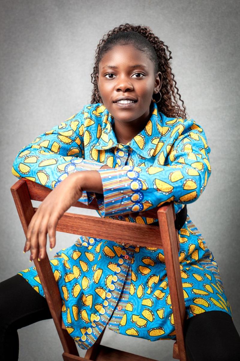 Ankara print dress