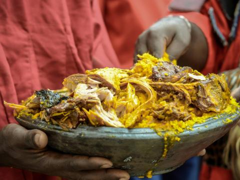 Jollof rice with chicken