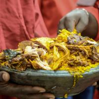 Jollof rice with chicken