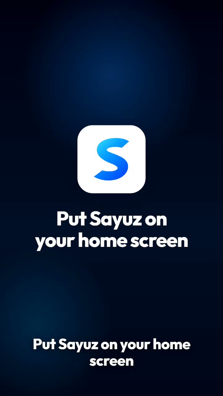 How to install Sayuz on iOS devices