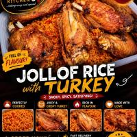Jollof rice with turkey/beef