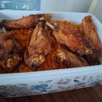 Jollof rice with turkey/beef